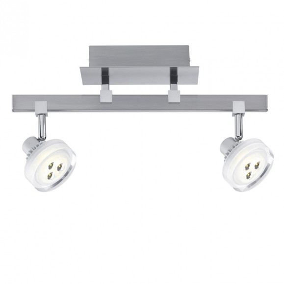 60196 Светильник Gloria LED 2x 5 W, 230/12 V, 3000 K/ 2x 186 lm, никель тертый 60196 Светильник Gloria LED 2x 5 W, 230/12 V, 3000 K/ 2x 186 lm, никель тертый