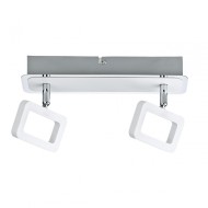 Настенно-потолочный светодиодный светильник Paulmann Frame 2x4.5Вт 230В Белый/Хром Металл 66639 Настенно-потолочный светодиодный светильник Paulmann Frame 2x4.5Вт 230В Белый/Хром Металл 66639