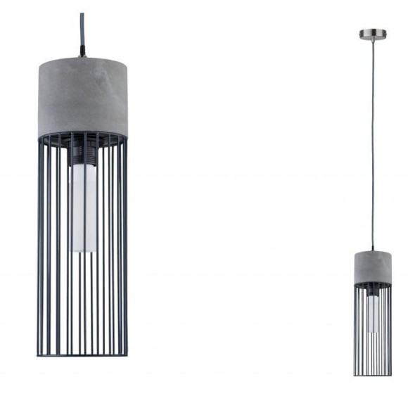 Подвесной светильник Paulmann Neordic Henja макс.20Вт E27 230В Серый/Железо Бетон/Металл 79618 Подвесной светильник Paulmann Neordic Henja макс.20Вт E27 230В Серый/Железо Бетон/Металл 79618