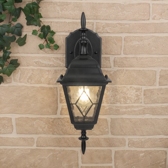 Уличный настенный светильник Vega D черный Elektrostandard