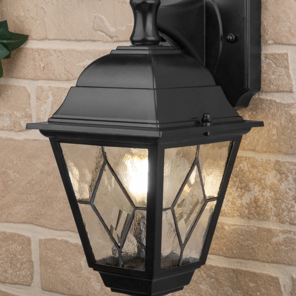 Уличный настенный светильник Vega D черный Elektrostandard