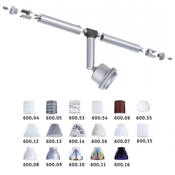 96016 светильник CombiSystems Spot LED 1x3W Chr-m12V
