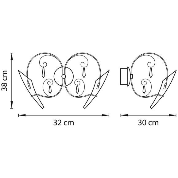 Бра Lightstar Scarabeo 755624
