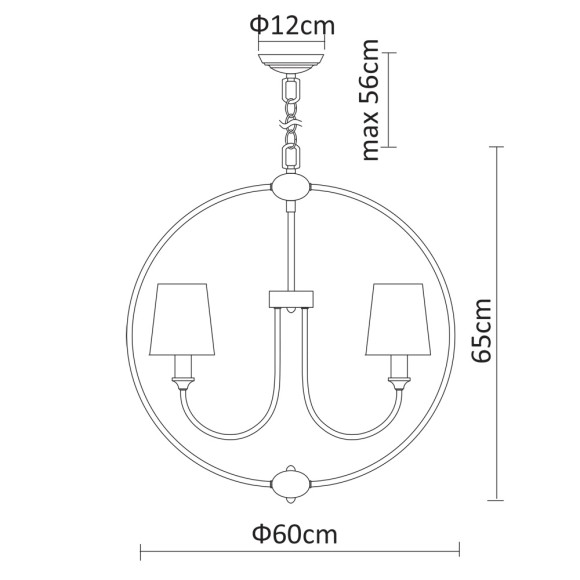 Светильник подвесной Patricia a9022sp-5cc Arte Lamp