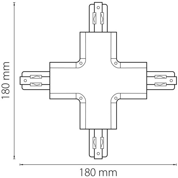 Соединитель X-образный 3-фазы Lightstar Barra 504149 Соединитель X-образный 3-фазы Lightstar Barra 504149