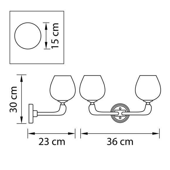 Бра Delta 706622 Osgona Бра Delta 706622 Osgona