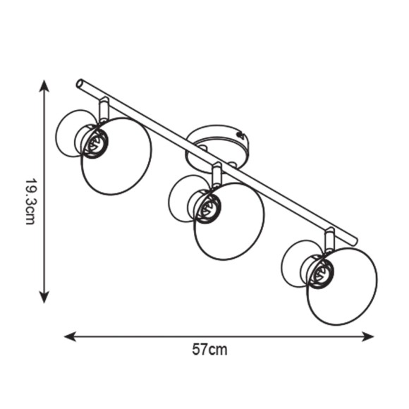 Спот Baltimore a1406pl-3bk Arte Lamp Спот Baltimore a1406pl-3bk Arte Lamp