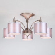 Классическая люстра с абажурами 60080/5 сатин-никель