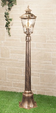 Diadema F черное золото уличный светильник на столбе IP44 GLYF-8046F Elektrostandard Diadema F черное золото уличный светильник на столбе IP44 GLYF-8046F Elektrostandard