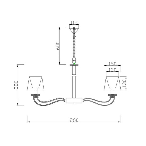 Подвесная люстра Vele Luce Olimpia VL1764L08