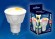 Лампа светодиодная диммируемая (UL-00003990) Uniel GU10 6W 3000K матовая LED-JCDR 6W/WW/GU10/FR/DIM PLP01WH