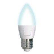 Лампа светодиодная диммируемая (UL-00004295) Uniel E27 7W 4000K матовая LED-C37 7W/4000K/E27/FR/DIM PLP01WH Лампа светодиодная диммируемая (UL-00004295) Uniel E27 7W 4000K матовая LED-C37 7W/4000K/E27/FR/DIM PLP01WH