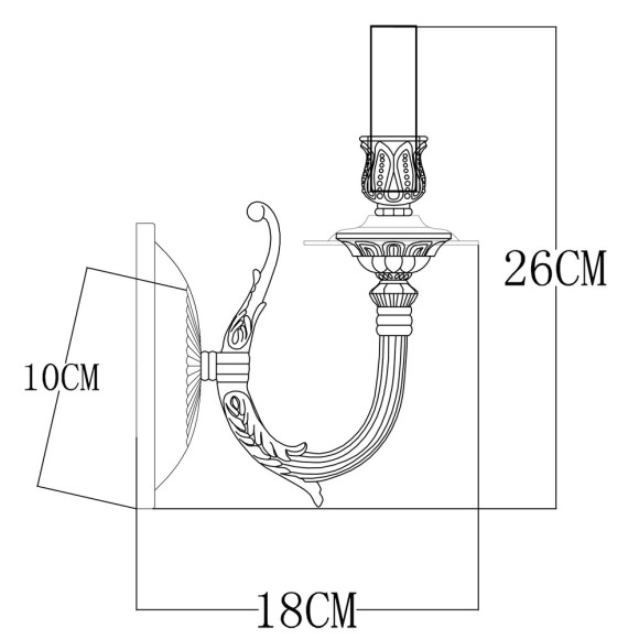 Бра Luisa a5966ap-1wg Arte Lamp