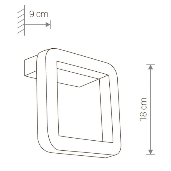 Уличный настенный светодиодный светильник Nowodvorski Thika Led 9121 Уличный настенный светодиодный светильник Nowodvorski Thika Led 9121