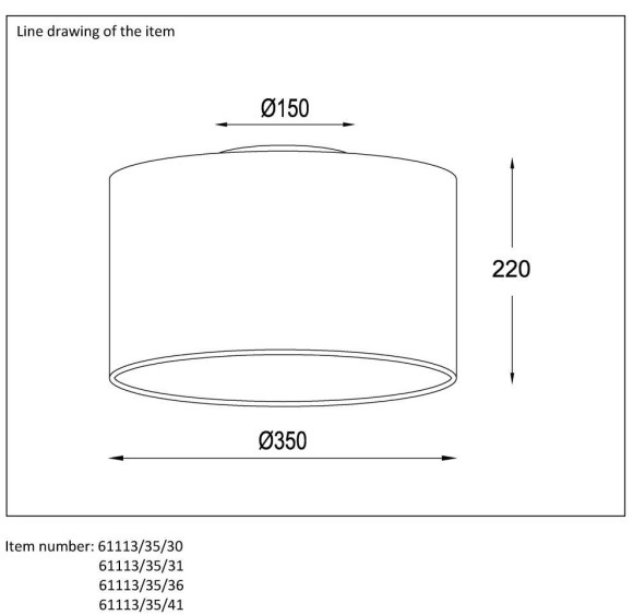 Потолочный светильник Lucide Coral 61113/35/31