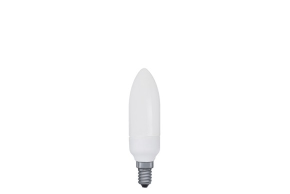 89437 Лампа энергосберегающая, свеча 5w E14 теплый бел., экстра