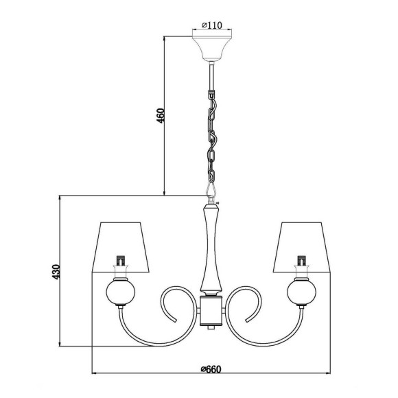 Подвесная люстра Vele Luce Percy VL1973L05 Подвесная люстра Vele Luce Percy VL1973L05