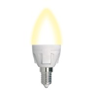 Лампа светодиодная диммируемая (UL-00004296) Uniel E14 7W 3000K матовая LED-C37 7W/3000K/E14/FR/DIM PLP01WH Лампа светодиодная диммируемая (UL-00004296) Uniel E14 7W 3000K матовая LED-C37 7W/3000K/E14/FR/DIM PLP01WH