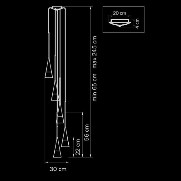 Подвесная люстра Lightstar Conicita 804250 Подвесная люстра Lightstar Conicita 804250