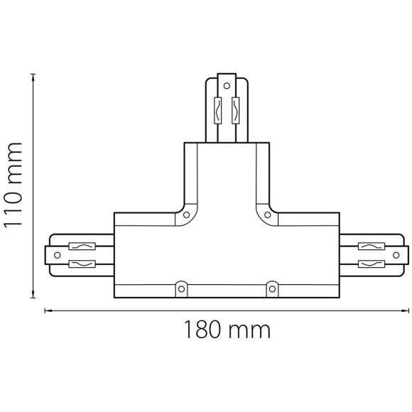 Соединитель T-образный 3-фазы Lightstar Barra 504137 Соединитель T-образный 3-фазы Lightstar Barra 504137