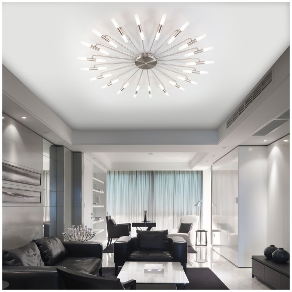 Потолочная люстра Умный дом Bogate's Bastone 349 никель