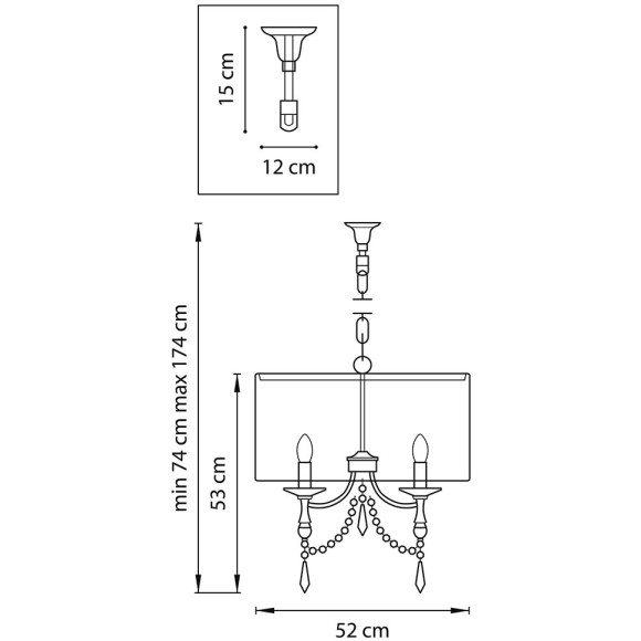 Люстра подвесная Lightstar Paralume 725033 Люстра подвесная Lightstar Paralume 725033