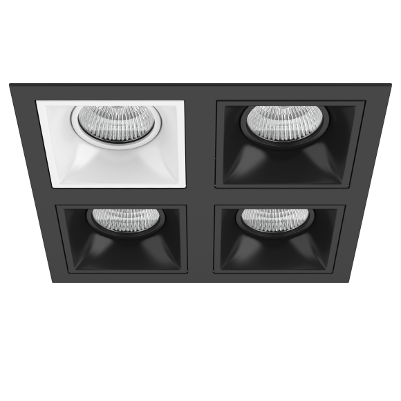 Комплект из светильников и рамки DOMINO Domino Lightstar D54706070707