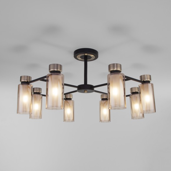 Потолочная люстра со стеклянными плафонами 70115/8 черный Потолочная люстра со стеклянными плафонами 70115/8 черный