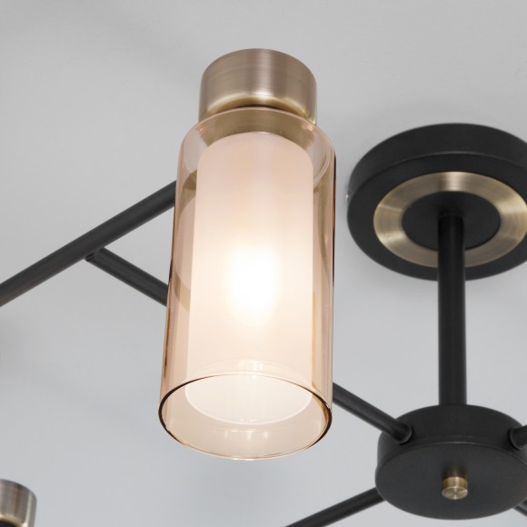 Потолочная люстра со стеклянными плафонами 70115/8 черный Потолочная люстра со стеклянными плафонами 70115/8 черный