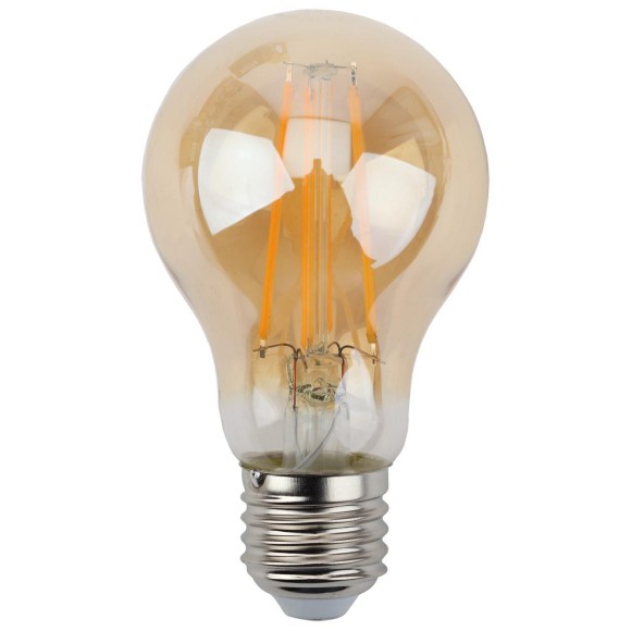 Лампа светодиодная филаментная ЭРА E27 9W 2700K золотая F-LED A60-9W-827-E27 gold
