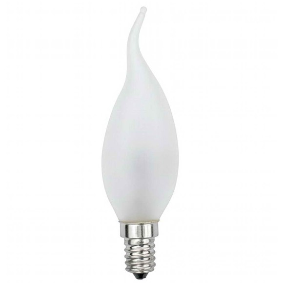 Лампа галогенная (01082) E14 42W свеча на ветру матовая HCL-42/FR/E14 flame