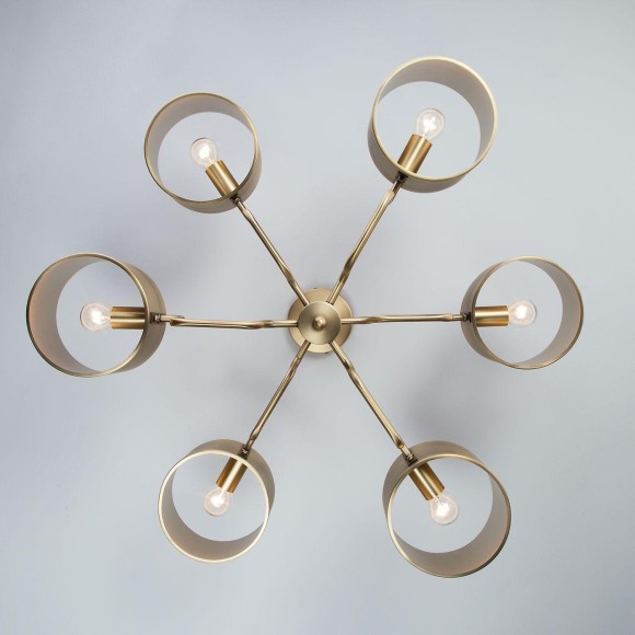 Люстра в стиле лофт бронзовая 293/6 Люстра в стиле лофт бронзовая 293/6