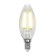 Лампа светодиодная филаментная (UL-00003245) Uniel E14 7,5W 3000K прозрачная LED-C35-7,5W/WW/E14/CL GLA01TR