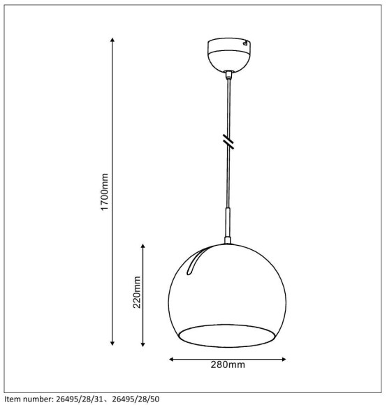 Подвесной светодиодный светильник Lucide Bobo 26495/28/31 Подвесной светодиодный светильник Lucide Bobo 26495/28/31