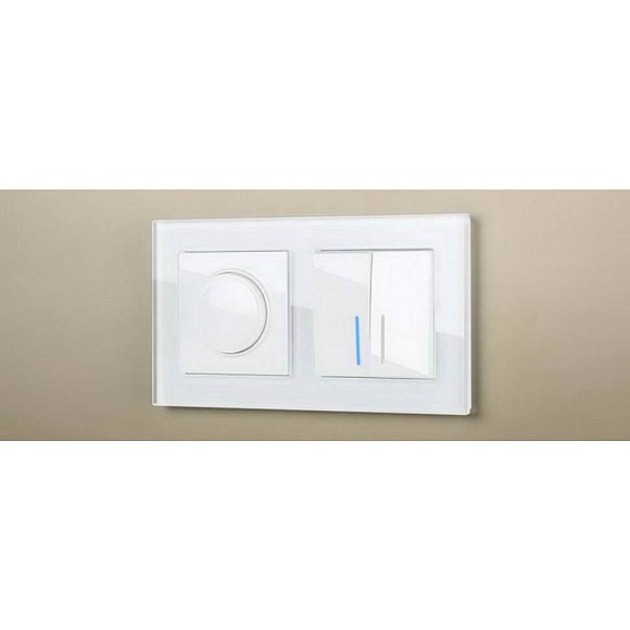 Рамка на 2 поста (белый,стекло) Werkel WL01-Frame-02 Рамка на 2 поста (белый,стекло) Werkel WL01-Frame-02