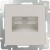 Розетка телефонная RJ-11 и Еthernet RJ-45 (слоновая кость) Werkel WL03-RJ11-45-ivory