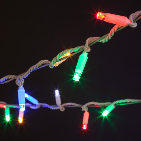 Гирлянда нить мульти с эффектом мерцания 10м IP65 400-101 мульти с эффектом мерцания