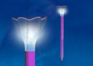 Светильник на солнечных батареях (UL-00001762) Uniel Promo USL-C-420/PT305 Pink Crocus Светильник на солнечных батареях (UL-00001762) Uniel Promo USL-C-420/PT305 Pink Crocus