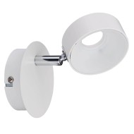 66732 Spotlight Funnel 1x6W Weiß matt/Chrom
