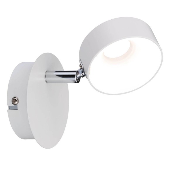 66732 Spotlight Funnel 1x6W Weiß matt/Chrom