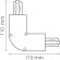 Соединитель L-образный 3-фазы Lightstar Barra 504129