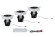 92702 Светильник Prem. EBL Set Daz starr LED 3x5W Ws/Sz