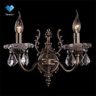 Бра с хрусталем 3281/2 античная бронза / прозрачный хрусталь Бра с хрусталем 3281/2 античная бронза / прозрачный хрусталь