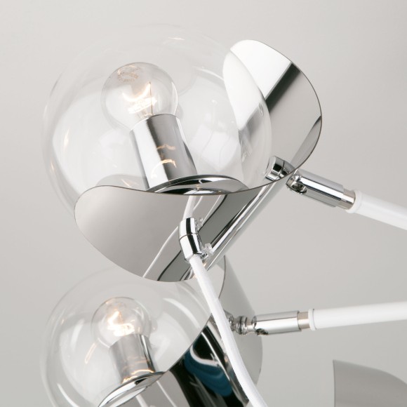 Люстра в стиле лофт с поворотными рожками 70110/8 белый Люстра в стиле лофт с поворотными рожками 70110/8 белый