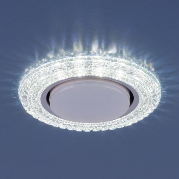 Точечный светильник со светодиодами 3030 GX53 CL прозрачный Elektrostandard