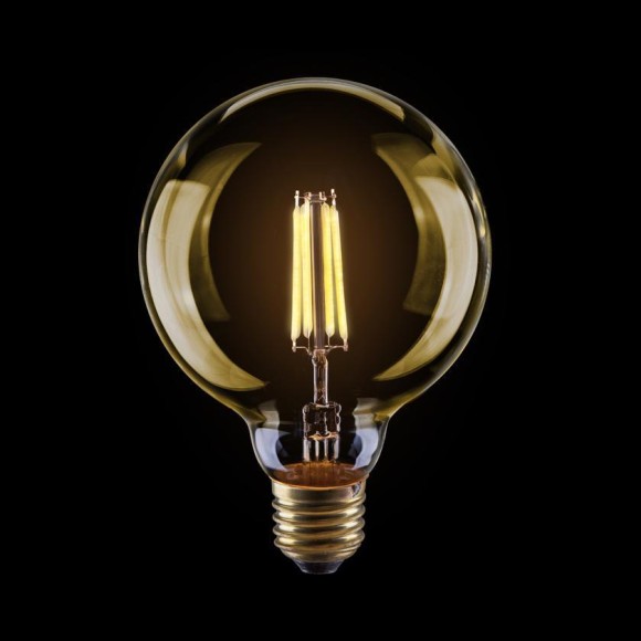 Лампа светодиодная филаментная E27 4W 2800К золотая VG10-G95Gwarm4W 7013