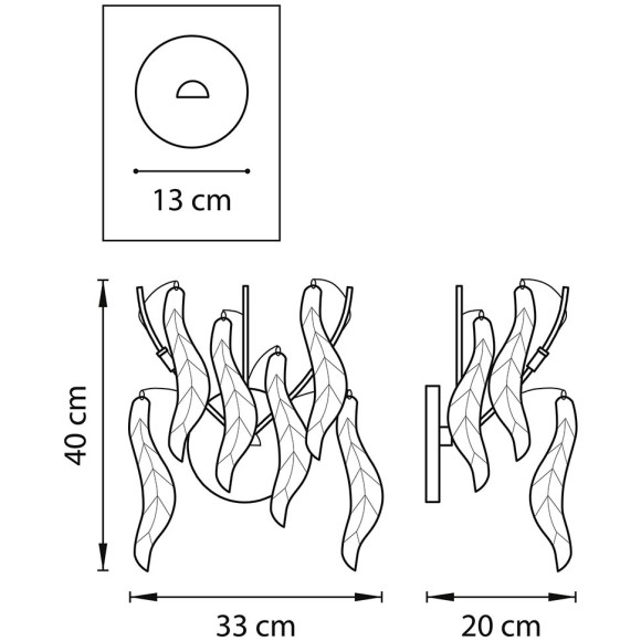 Бра Lightstar Vetro colore 793635 Бра Lightstar Vetro colore 793635