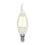 Лампа светодиодная филаментная (UL-00003248) Uniel E14 7,5W 3000K прозрачная LED-CW35-7,5W/WW/E14/CL GLA01TR