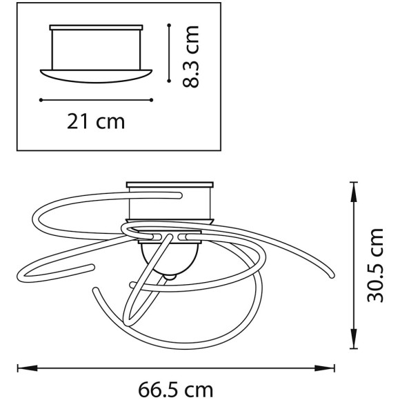 Люстра потолочная Lightstar Ciclone 748094