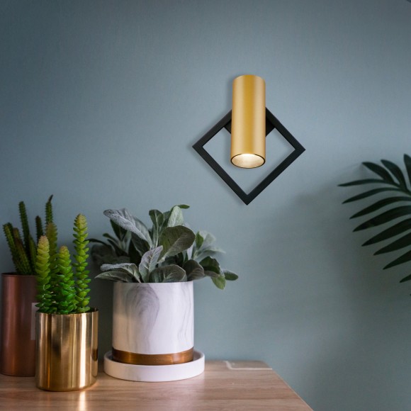 Настенный светодиодный светильник 20091/1 LED черный/ золото Настенный светодиодный светильник 20091/1 LED черный/ золото